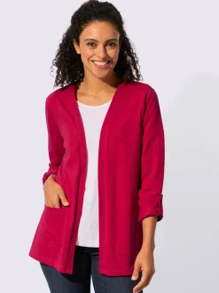 Veste légère en coton avec manches longues transformables et poches plaquées