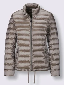 Veste légère en duvet avec col montant et poches