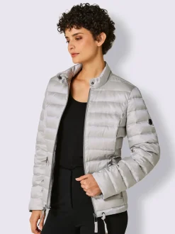 Veste légère en duvet avec col montant et poches