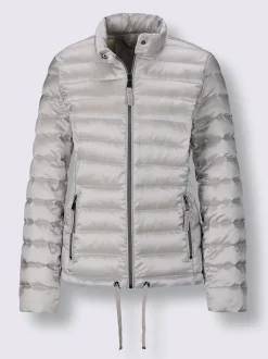 Veste légère en duvet avec col montant et poches