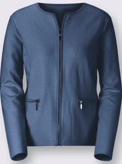 Veste légère en jersey avec finitions soignées et poches.