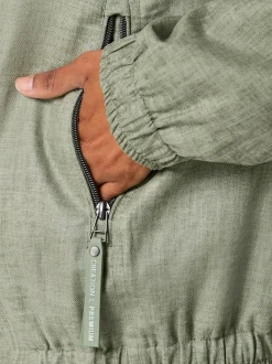 Veste légère en viscose avec capuche et poches sécurisées