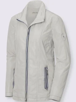 Veste légère mi-saison avec col transformable et zips