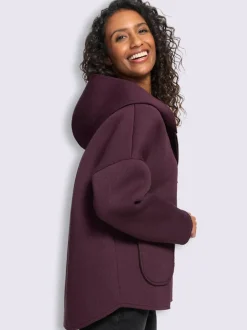 Veste légère structure côtelée douce