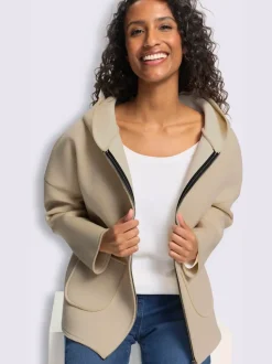 Veste légère structure côtelée douce