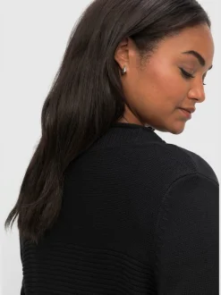 Veste longue en tricot