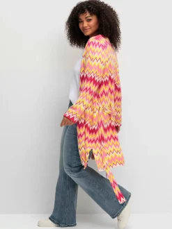 Veste longue en tricot