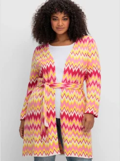 Veste longue en tricot