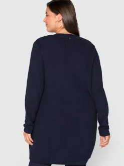 Veste longue en tricot