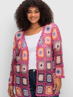 Veste longue en tricot affine les hanches