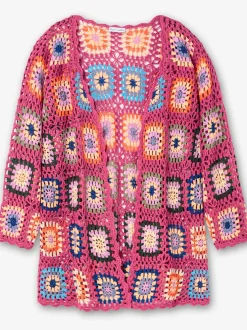 Veste longue en tricot affine les hanches