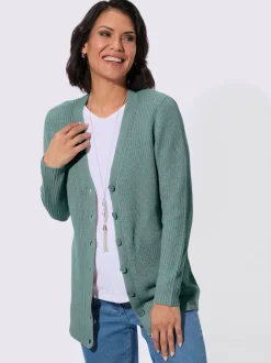 Veste longue en tricot 50% coton