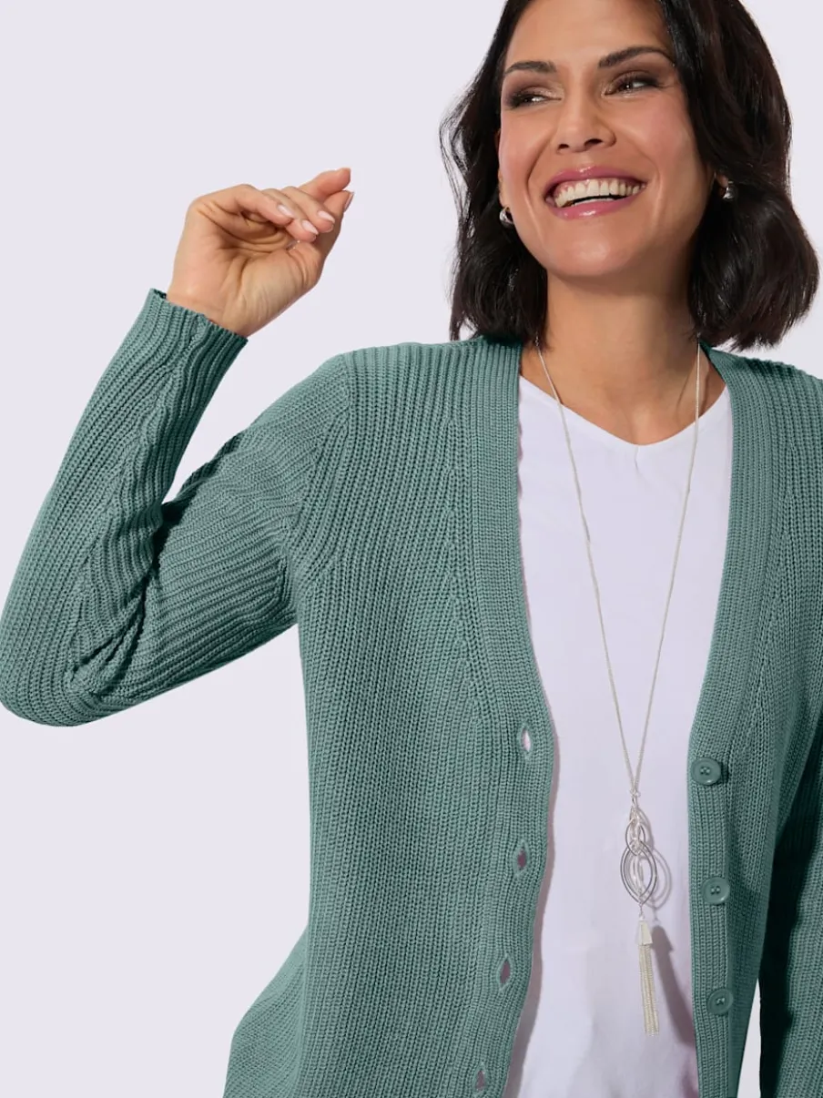 Veste longue en tricot 50% coton