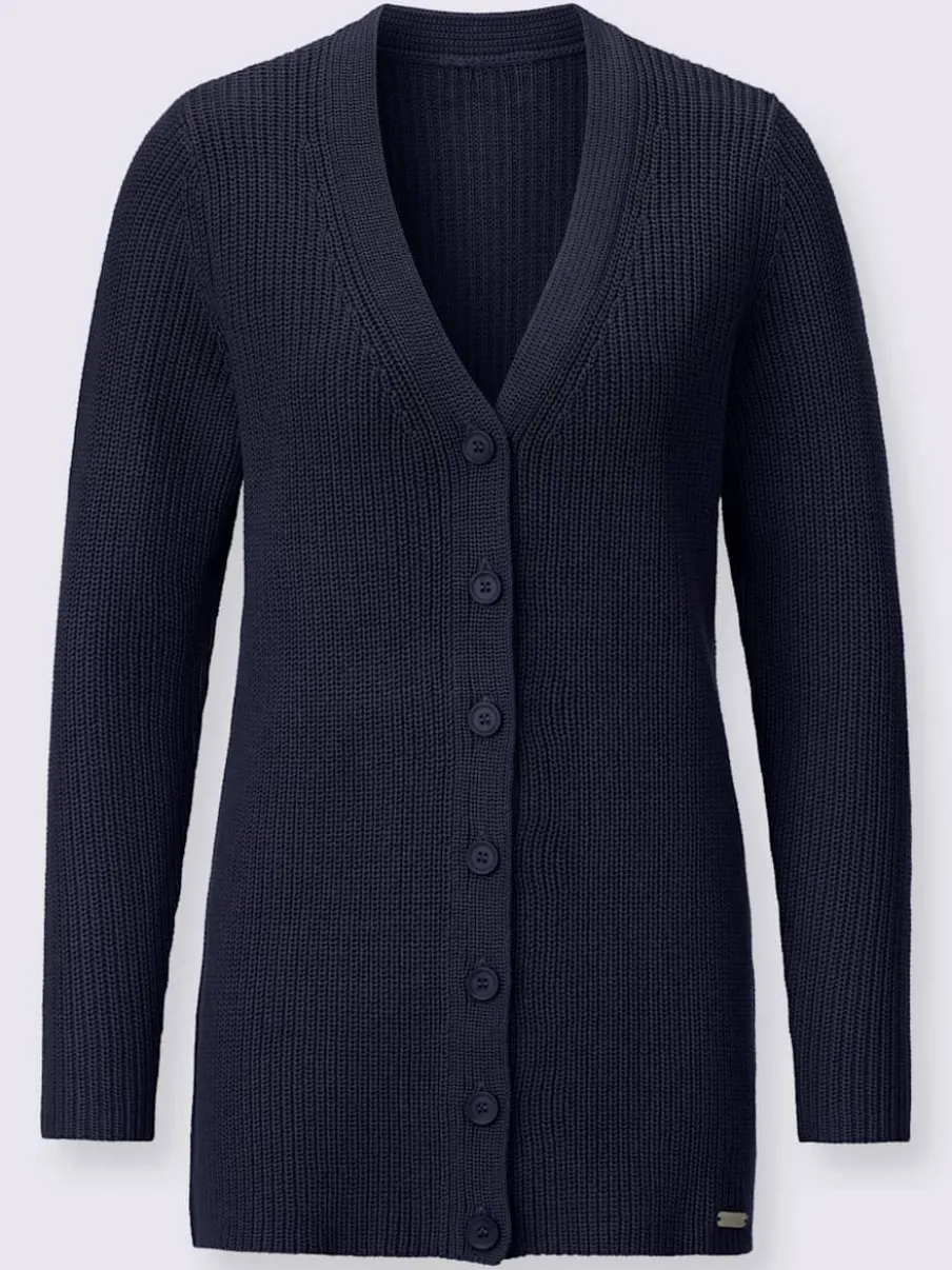 Veste longue en tricot 50% coton