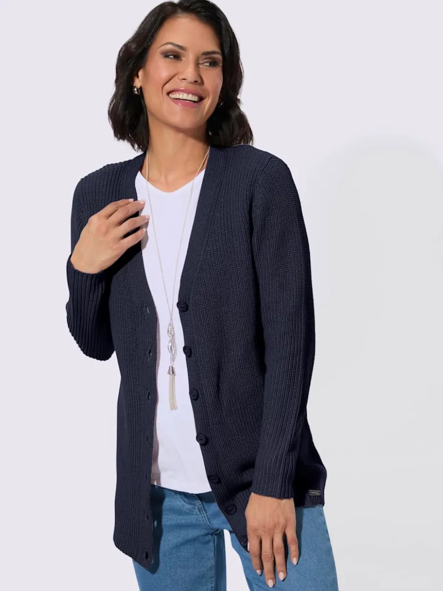 Veste longue en tricot 50% coton