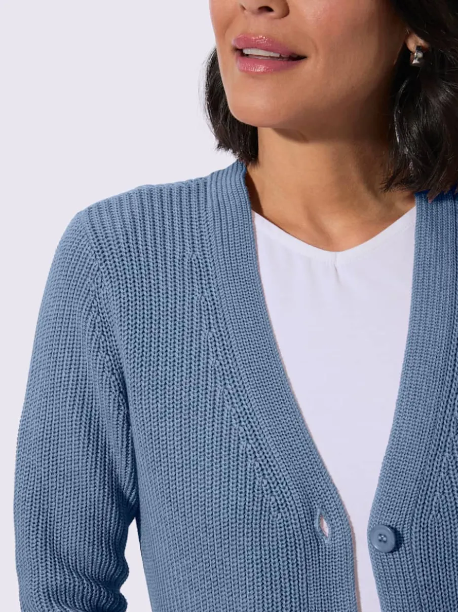 Veste longue en tricot 50% coton