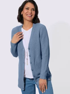 Veste longue en tricot 50% coton