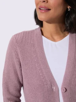 Veste longue en tricot 50% coton