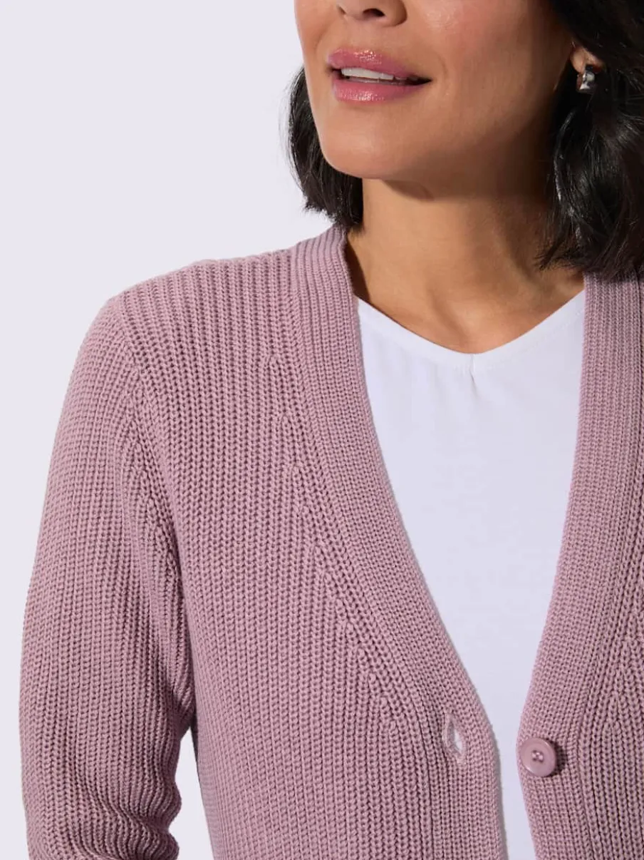Veste longue en tricot 50% coton