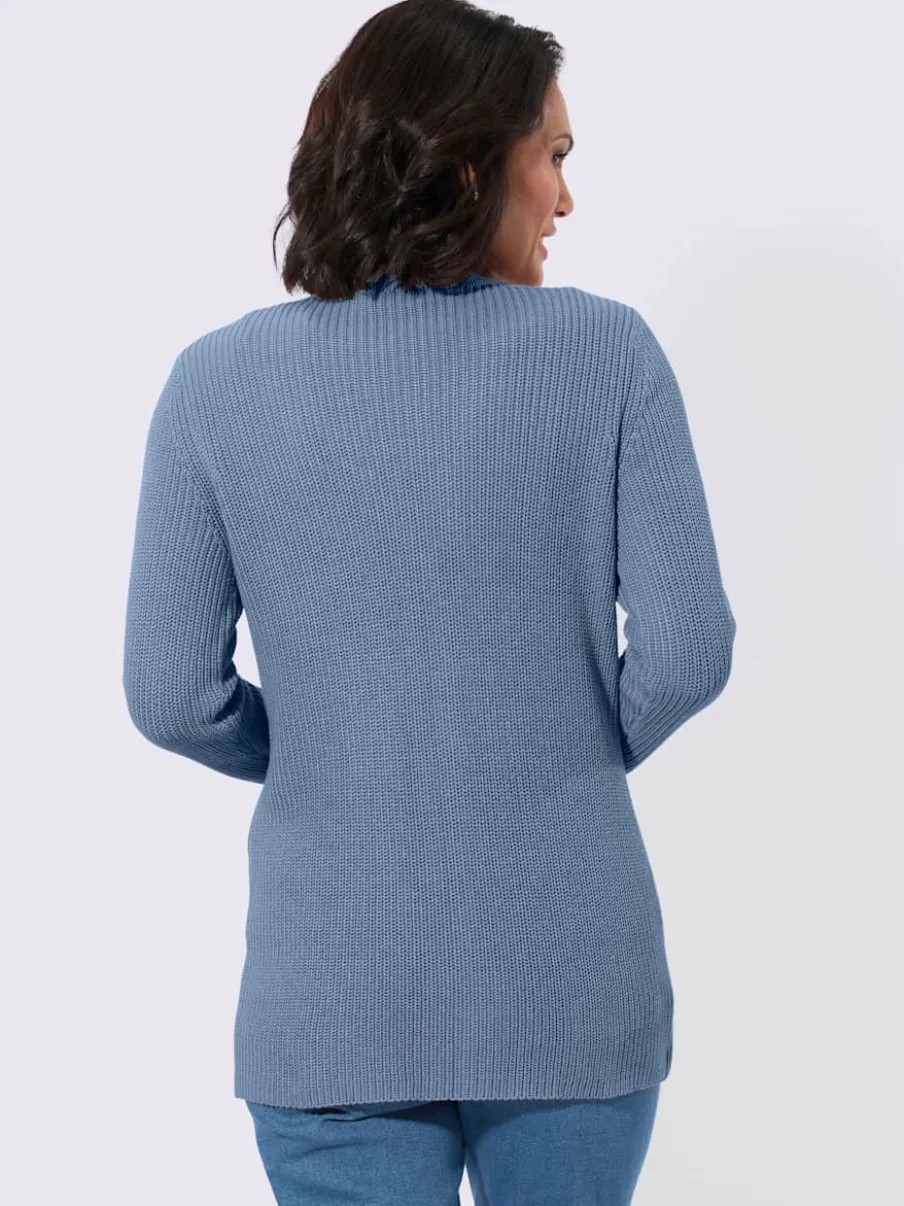 Veste longue en tricot 50% coton