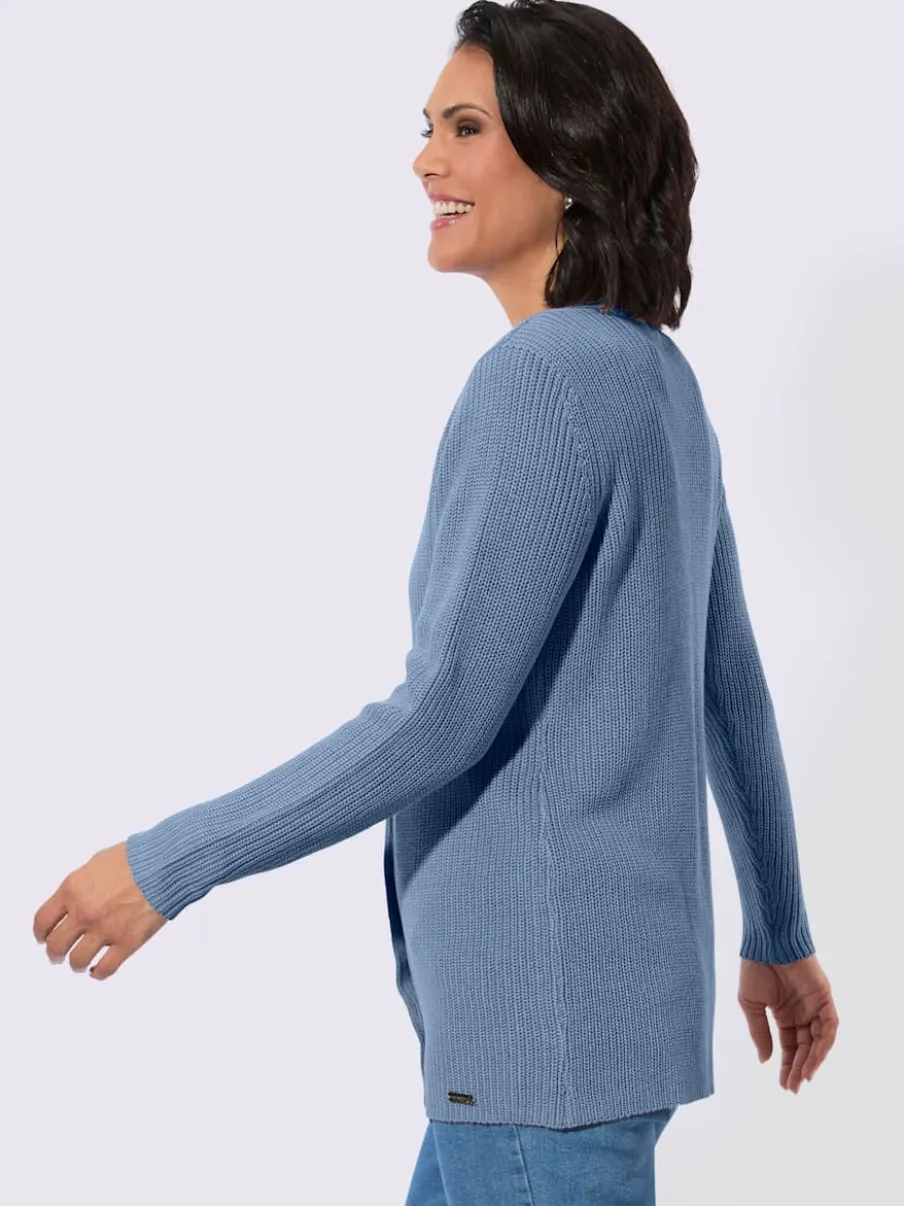 Veste longue en tricot 50% coton