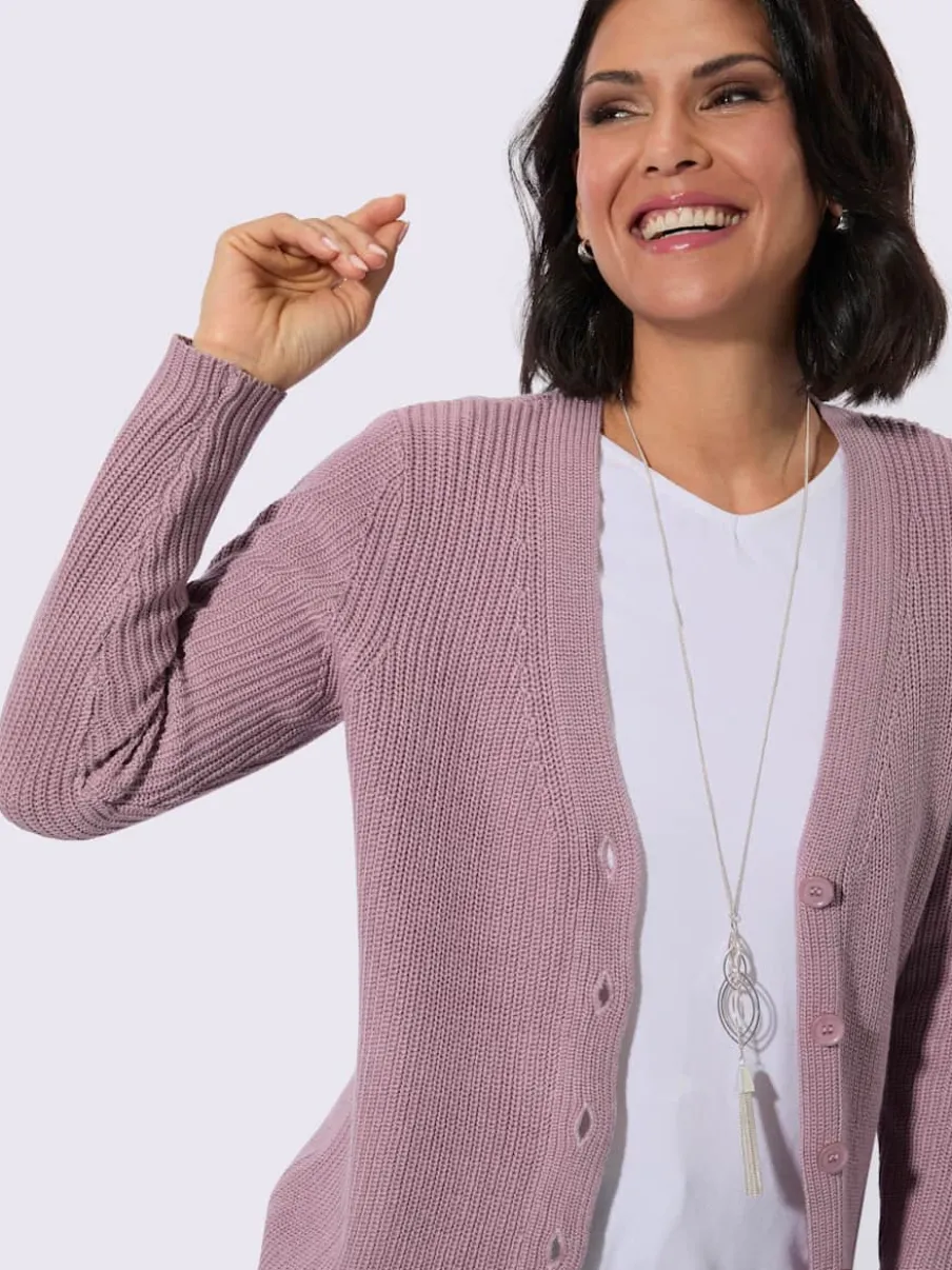 Veste longue en tricot 50% coton