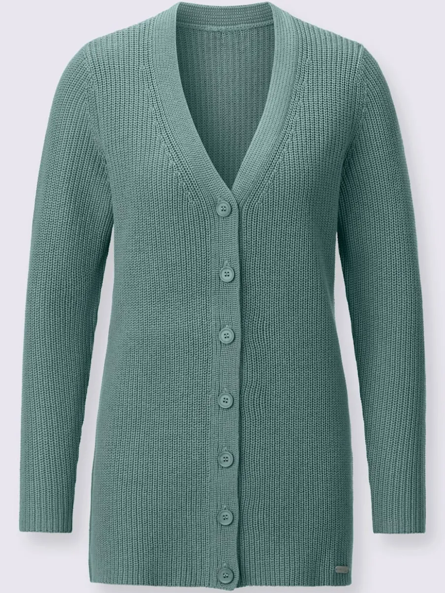 Veste longue en tricot 50% coton