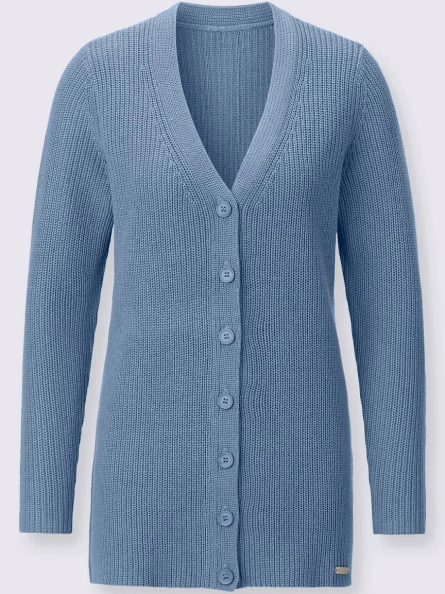 Veste longue en tricot 50% coton
