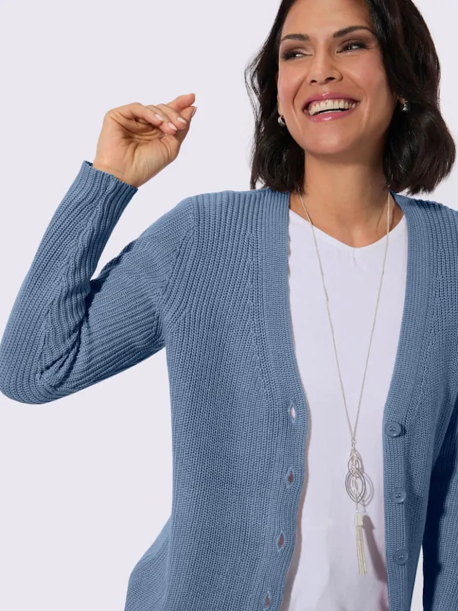 Veste longue en tricot 50% coton