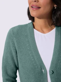 Veste longue en tricot 50% coton