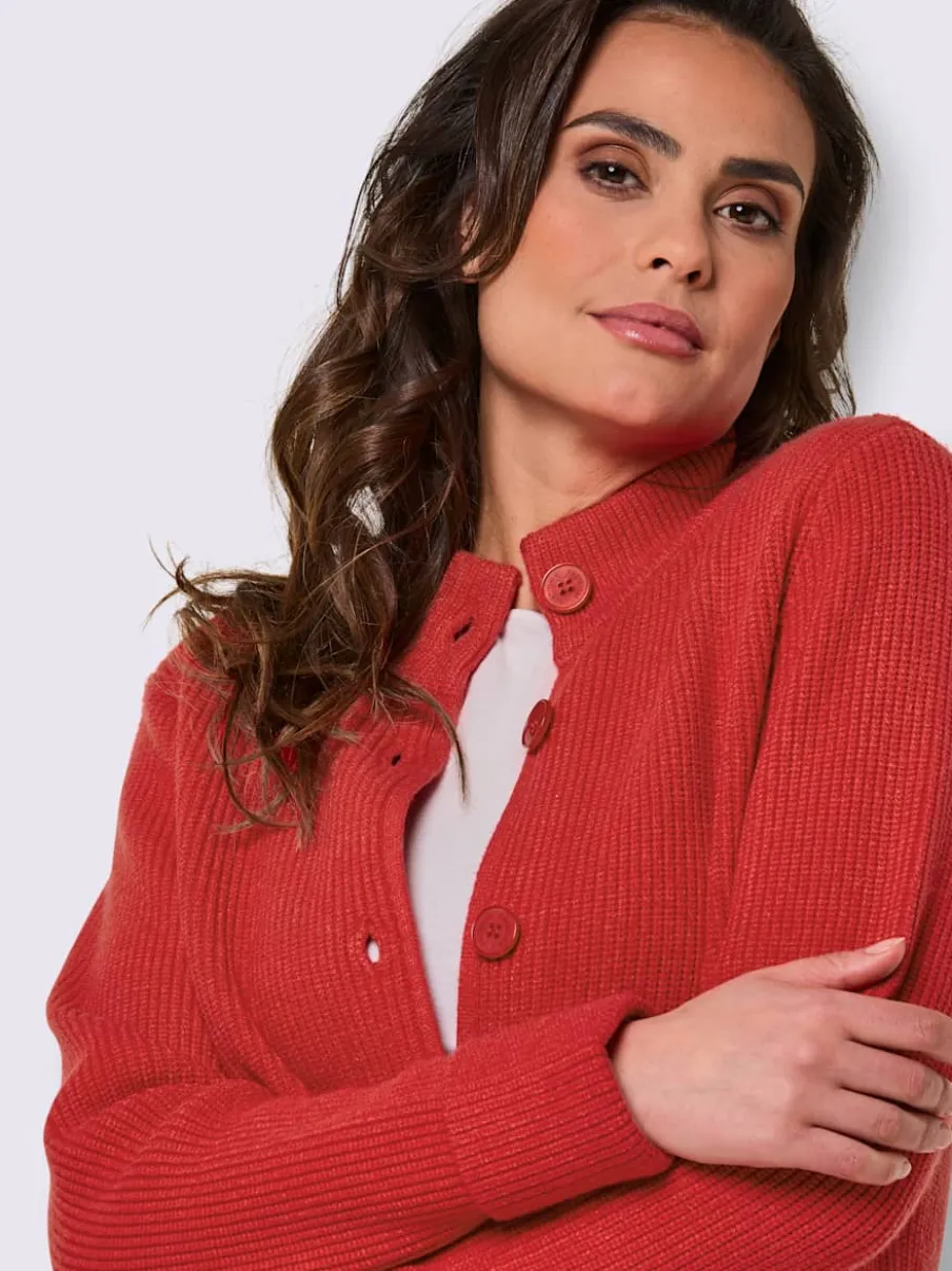 Veste longue en tricot ultra-doux avec modal