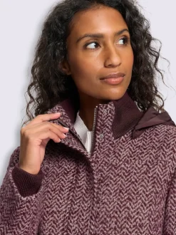 Veste longue qualité bouclé tendance
