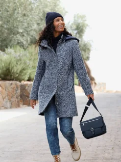 Veste longue qualité bouclé tendance