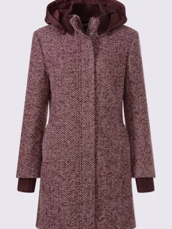 Veste longue qualité bouclé tendance