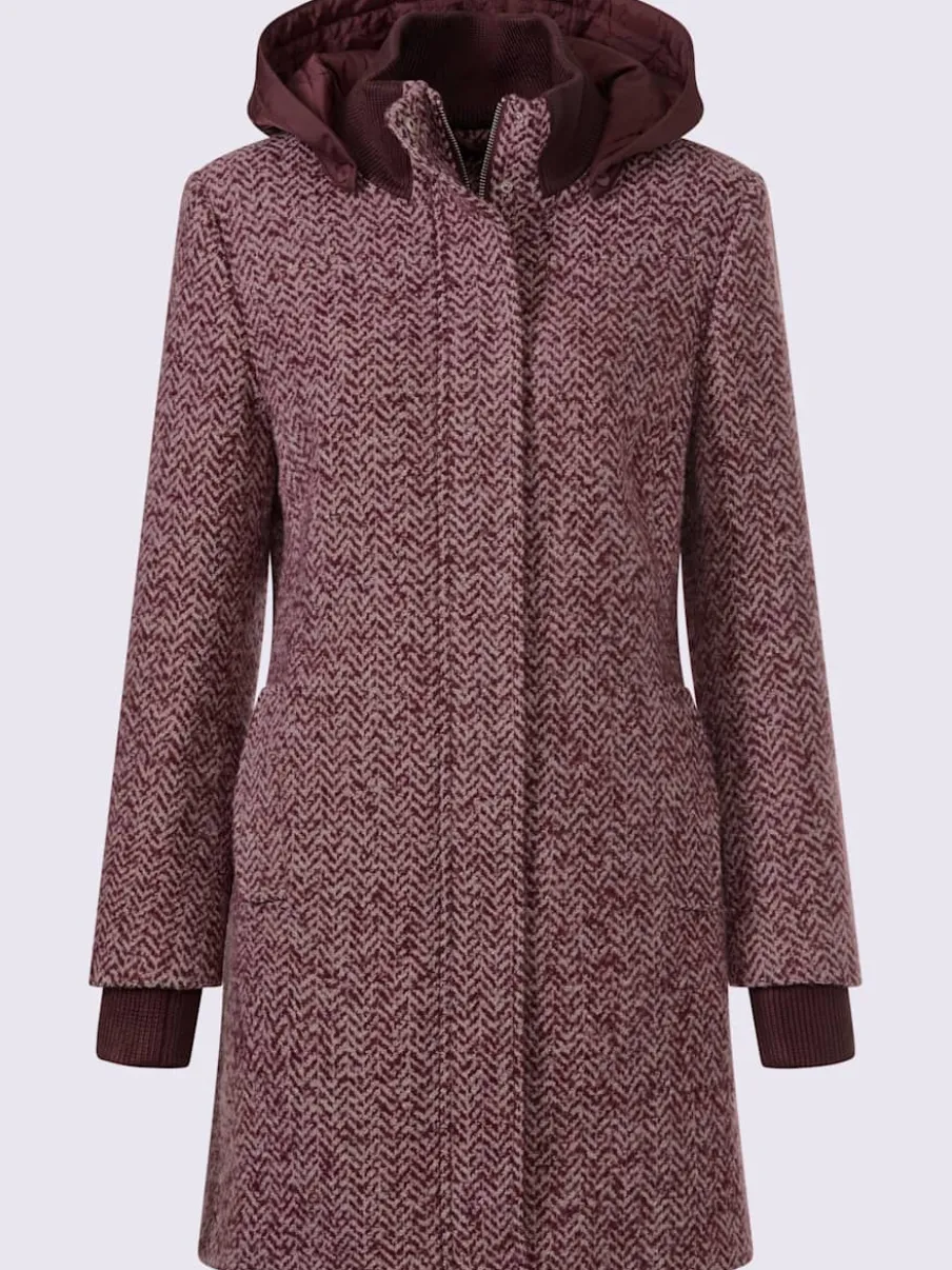 Veste longue qualité bouclé tendance