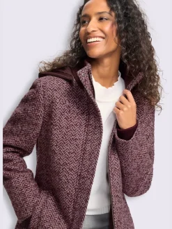 Veste longue qualité bouclé tendance