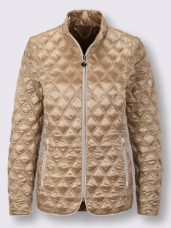 Veste matelassée en duvet avec manches amovibles et poches zippées