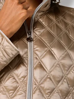 Veste matelassée en duvet avec manches amovibles et poches zippées