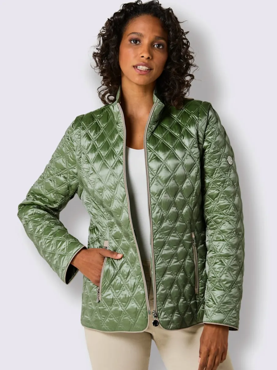 Veste matelassée en duvet avec manches amovibles et poches zippées