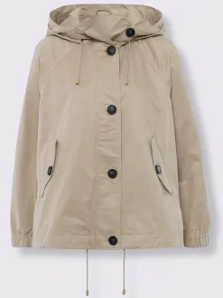 Veste parka avec capuche et poches boutonnées