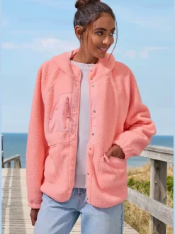 Veste polaire ample avec capuche
