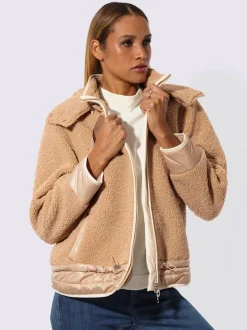 Veste polaire avec capuche amovible et manches longues