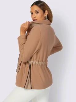 Veste polaire avec col montant et poches zippées