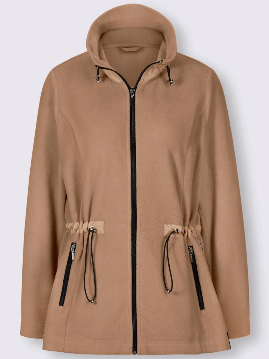 Veste polaire avec col montant et poches zippées