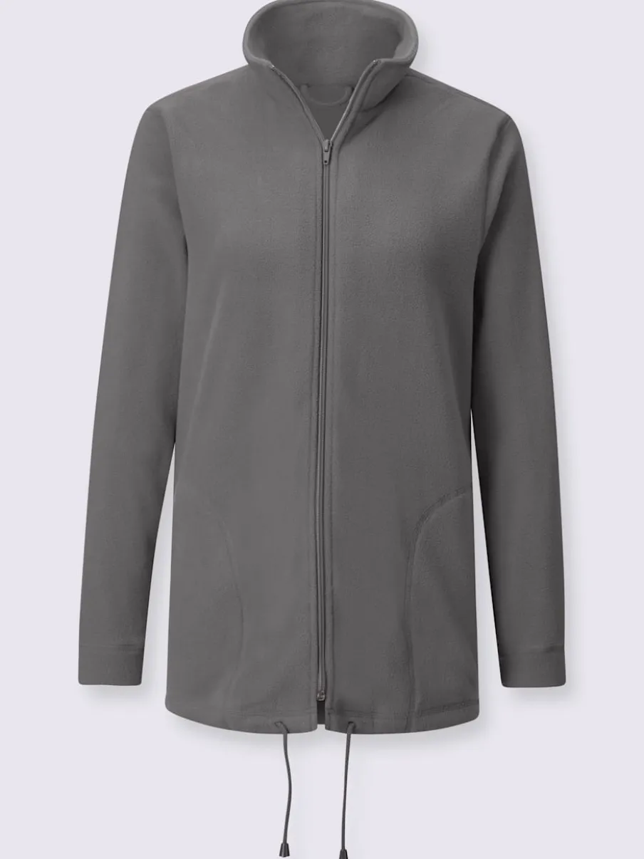 Veste polaire avec col montant et deux poches
