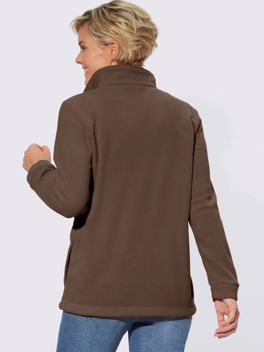 Veste polaire avec col montant et deux poches