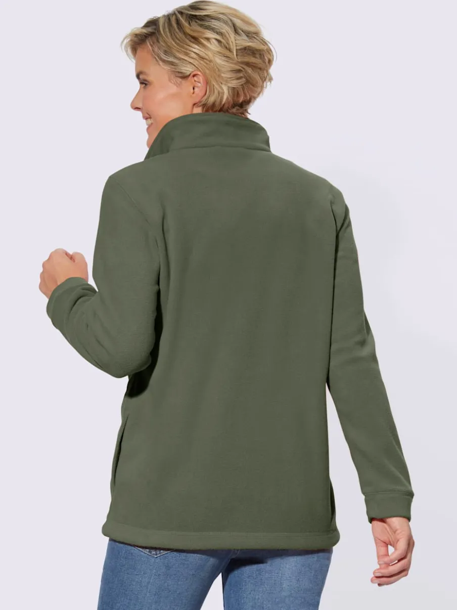 Veste polaire avec col montant et deux poches