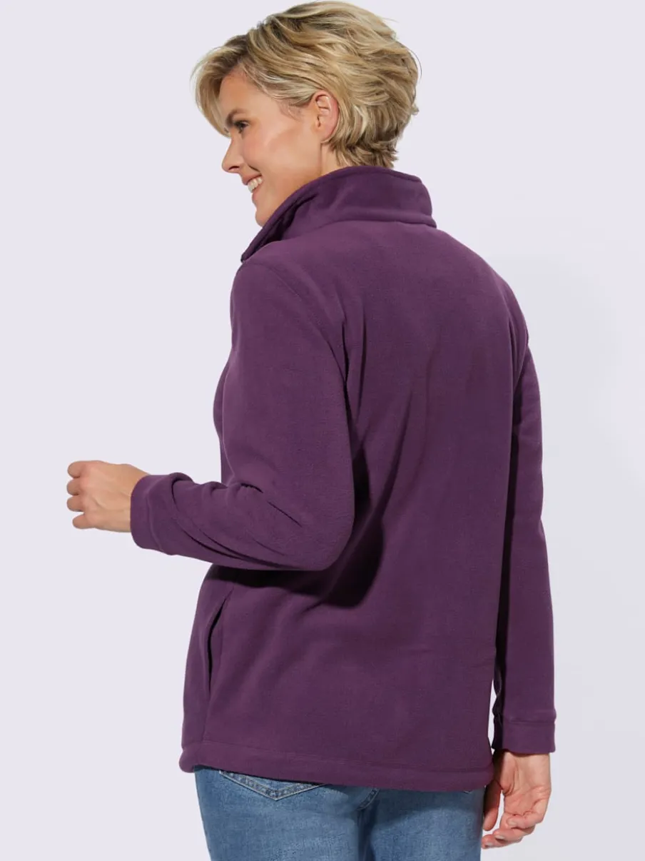 Veste polaire avec col montant et deux poches