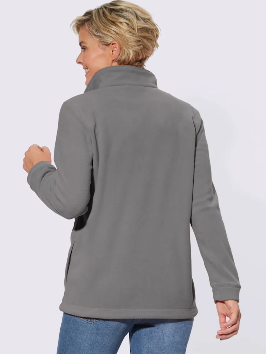 Veste polaire avec col montant et deux poches