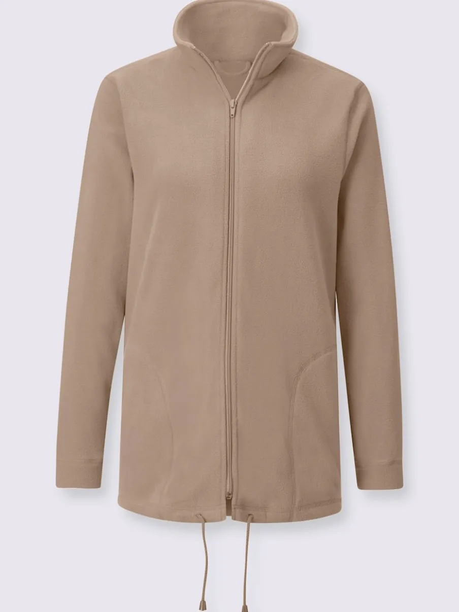 Veste polaire avec col montant et deux poches